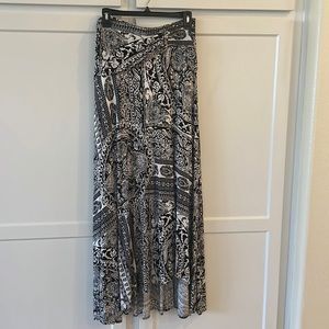 Maeve black/white long skirt. New- never worn.